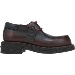 Salvatore Ferragamo - Veterschoenen - Zwart - Kalfsleer