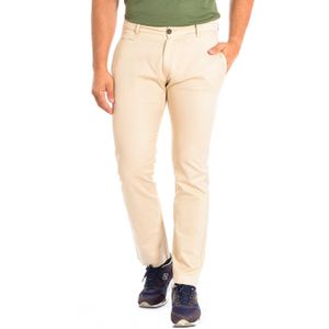 La Martina - Witte Lange Broek met Rechte Pijpen - Heren - Katoen