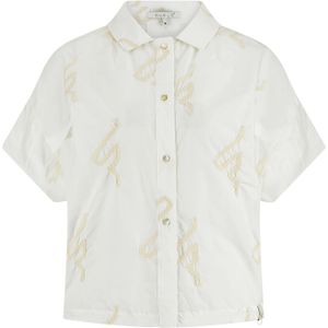Nukus Ss240185131 catalina top embroidery offwhite/sand