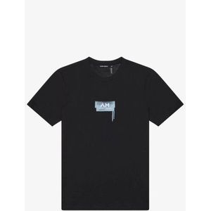 Shirt - Jersey - Ronde Hals - Logoprint - Kwartmouw