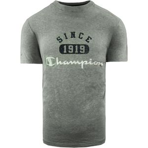 Champion - Grafisch T-shirt - Grijs - Katoen