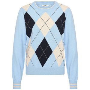 HV Society - HVSLeonora - Pullover - Blauw - Ruit