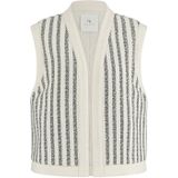 Nukus Ss2418489 helen gilet short black/offwhite