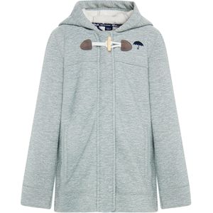 Schmuddelwedda Gebreide fleecejas met ruches voor meisjes Meisjes mint melange