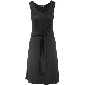 Jerseyjurk - Zwart - Klassiek - Met Knoopsluiting