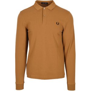 Fred Perry - Donker Karamelbruin - Poloshirt - Lange Mouwen