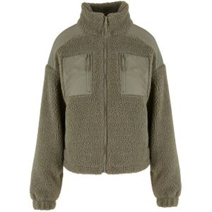 Urban Classics Dames sherpa fleece jas