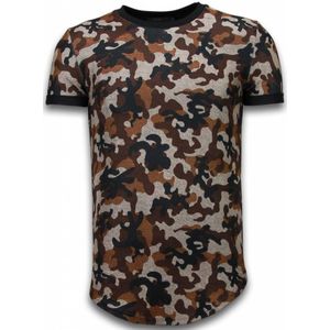 Justing Camouflaged fashionable t-shirt long fit