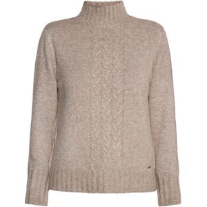 Dreimaster Gebreide trui Dames modder melange