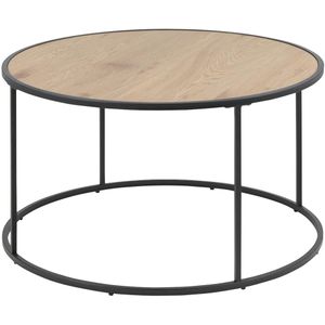 Lisomme Vic houten salontafel naturel Ø 80 cm