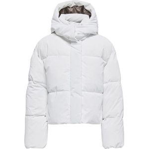 Only - Onldixie Life - Winterjas - Wit - 100% Gerecycled Polyester