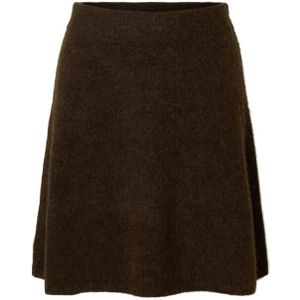 Wolmix - Gebreide Rok - High-waist - Elastische Tailleband - Regular Fit