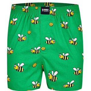 Happy Shorts - Boxershort - Bijen Print - Heren - Wijde Pasvorm