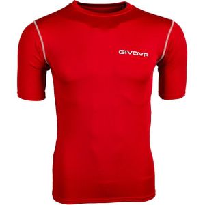 Givova - T-shirt - Effen - Polyester/Elastaan - Crew Neck - Korte Mouwen