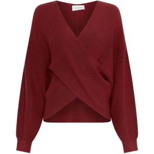 Moss Copenhagen - Mschzinelle Rachelle - Wrap Pullover - Rood - Dames