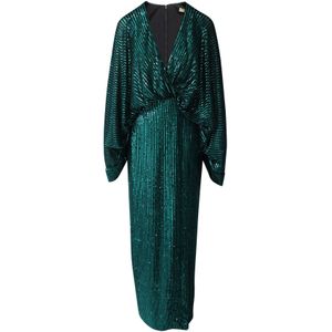 Elie Saab Laurel Pailletten Gown in Groene Polyester