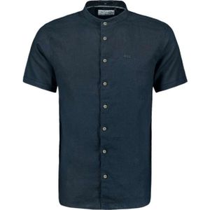 No Excess - Shirt - Kortemouw - Granddad - Solid - Nacht