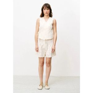 FRNCH - Chemzi - Gilet - Beige - Crossover met Strik aan de Zijkant