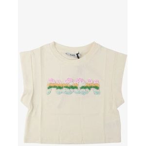 MSGM - T-shirt - Cream - Meisjes