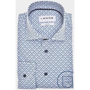 Ledub - LE24302 - Business Hemd - Blauw - Lange Mouw