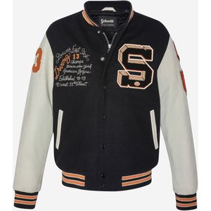 Schott NYC - Tussenjas 'Teddy' - Oranje - College Jacket