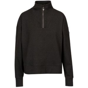 Trespass - Dames Happen Top - Zelf Gestreept - Lange Mouw - Halve Rits