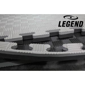 Legend Sports Legend puzzelmat sportvloer | 100 x 100 x 2 cm | grijs / zwart