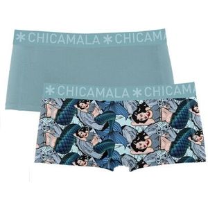 Muchachomalo Meisjes 2-pack boxershorts mermaid