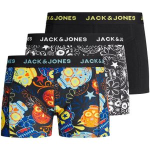 Jack & Jones Boxershorts jongens jacsugar print 3-pack schedel art