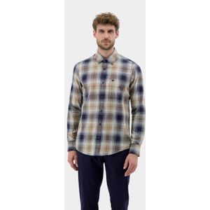 Lerros - Casual Hemd - Blauw - Lange Mouw - 2591067/485