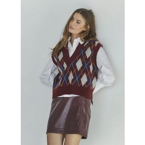 Co'Couture Posycc skirt kort lak bordeaux