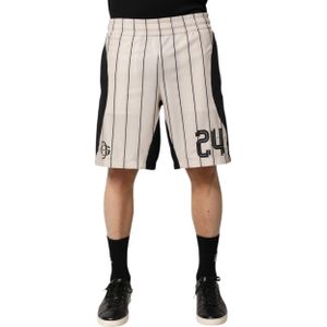 Gestreepte Genummerde Shorts