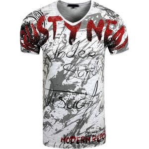 Rusty Neal - T-shirt - V-hals - Heren - Strassontwerp