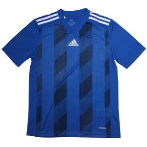 adidas - Striped 19 - T-shirt - Blauw-Wit