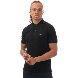C.P. Company - Stretch Piquet - Herenpolo - Zwart