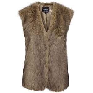 Only - Onldawn Life - Gilet - Bruin - 100% Gerecycled Polyester