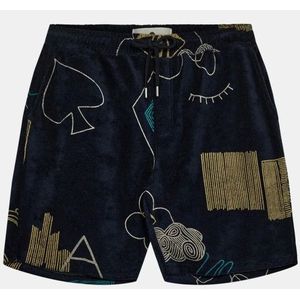 Anerkjendt - Aklt jan frotte aop shorts - Korte Broeken - Sky Captain