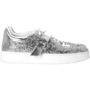 Jimmy Choo Osaka Sneakers in Zilveren Glitter