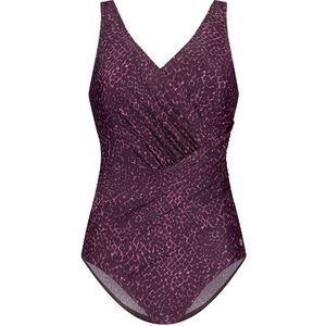 Ten Cate Badpak v-neck shape snake purple