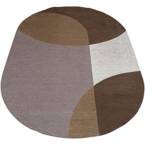 Veer Carpets Vloerkleed eli brown ovaal 160 x 230 cm