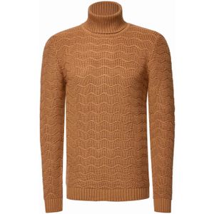 Rusty Neal - Gebreide Trui - Zwart - Casual Pasvorm - Rolkraag