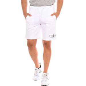 U.s. Polo Assn. - Korte Broeken - Wit - Sportieve Katoenen Bermuda Shorts