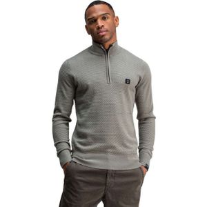 Butcher of Blue - M2526003/756 - Half Zip - Groen - Structure