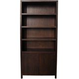 HSM Collection -wandkast met 4 vakken-100x42x215--teak fineer
