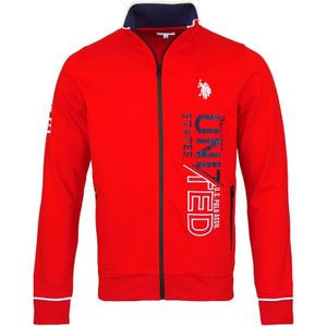 U.S. Polo Assn - Sweatjack - Katoenmix - Met Rits - Voor Sport en Vrije Tijd