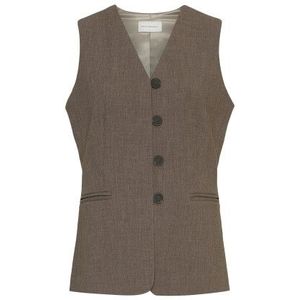 MSCH COPENHAGEN - Gilet - Donkerbruin - Rosina Michelle