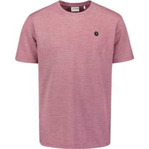 No Excess - T-shirt - Melange Jacquard - Donkerrood