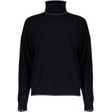 Geisha 44512-10 999 pull roll neck silver edge black