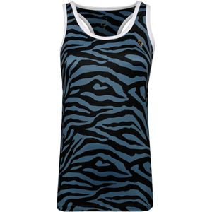 Q1905 Q tanktop print madrid bg + print bg/china blue