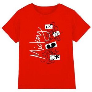 Disney Kinderen/kinderen mickey mouse geometrische vormen t-shirt